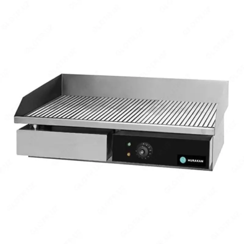 Электрическая жарочная поверхность (рифленая) HURAKAN HKN-PSR550  3 кВт  нерж. сталь  550 x 430 x 235 мм (Китай)