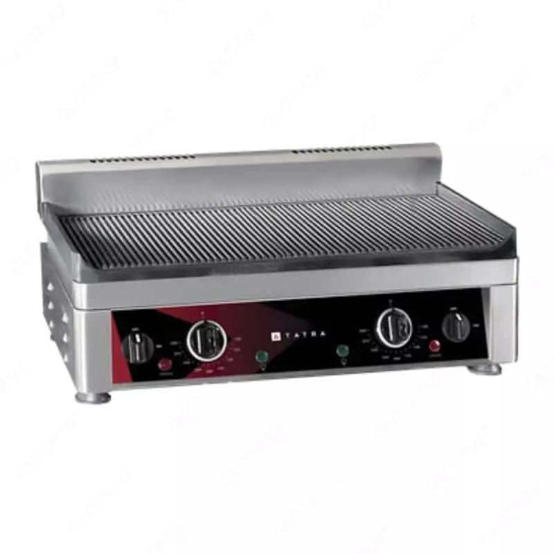  Электрическая жарочная поверхность (рифленая) TATRA TGP 5224 R  2.2 кВт  нерж. сталь/чугун  540 x 350 x 240 мм (Турция) - 