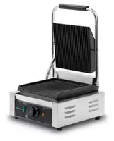 Электрический пресс-гриль (контактный) HURAKAN HKN-PE22R  1.8 кВт  нерж. сталь/чугун  305 x 400 x 210 мм (Китай)