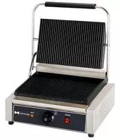 Электрический пресс-гриль (контактный) HURAKAN HKN-PE34R  2.0 кВт  нерж. сталь/чугун  430 x 370 x 210 мм (Китай)
