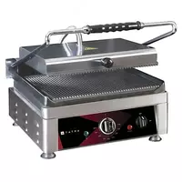 Электрический пресс-гриль (контактный) TATRA TCG 3627 RR  2.5 кВт  нерж. сталь/чугун  410 х 500 х 300 мм (Турция)