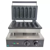 Электрический гриль-аппарат (Корн-дог) HURAKAN HKN-HCP6  1.6 кВт  нерж. сталь/чугун  360 x 330 x 245 мм (Китай)