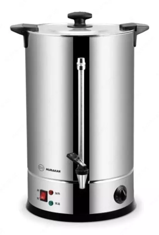 Электрический кипятильник (15 л) HURAKAN HKN-HVB15  1.8 кВт  закр. ТЭН  нерж. сталь  265 х 265 х 465 мм (Китай)
