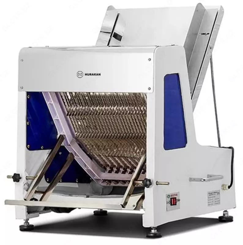 Электрическая хлеборезка (180 бат/ч) HURAKAN HKN-PICO12  0.3 кВт  нерж. сталь  650 x 660 x 760 мм (Китай)