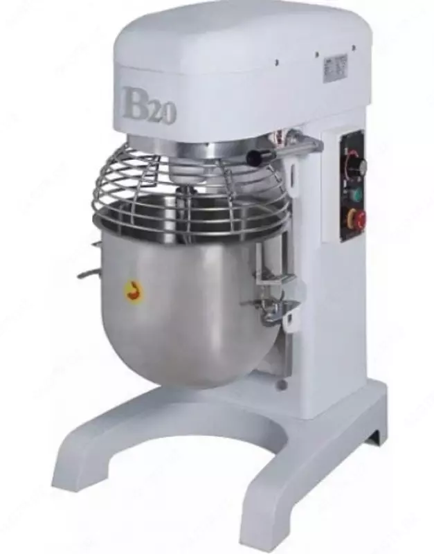 Электрический планетарный миксер (40 л) HURAKAN YS-W40M-1A(B20) GRS  1.1 кВт  нерж. сталь.  650 х 460 х 850 мм (Китай)