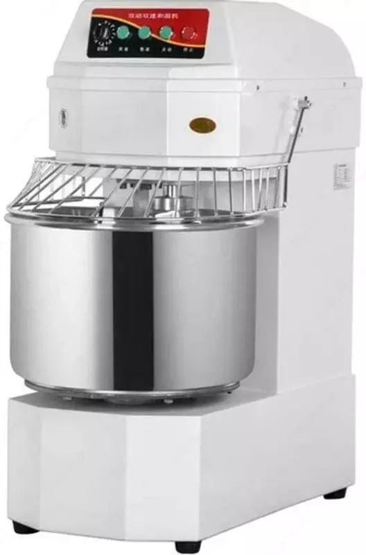  Электрический тестомес (60 л) HURAKAN HKN-60SN2V  2.4 кВт  нерж. сталь.  526 х 876 х 1060 мм (Китай) - 