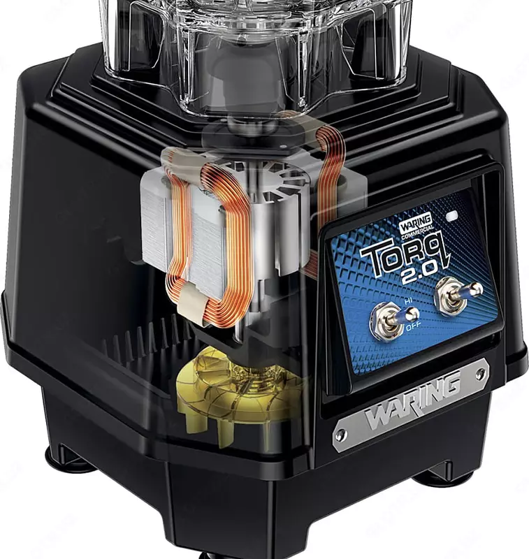  Электрический блендер (1.4 л) Waring TBB145. Torq 2.0  1.5 кВт  ABS/нерж. сталь.  190 x 203 x 450 мм (США) Черный - 