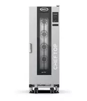  Профессиональный пароконвектомат (с тележкой) Unox CHEFTOP BIG COMPACT ONE XECL-2013-E1RS  35 кВт  650 х 1002 х 1875 мм (Италия) - 
