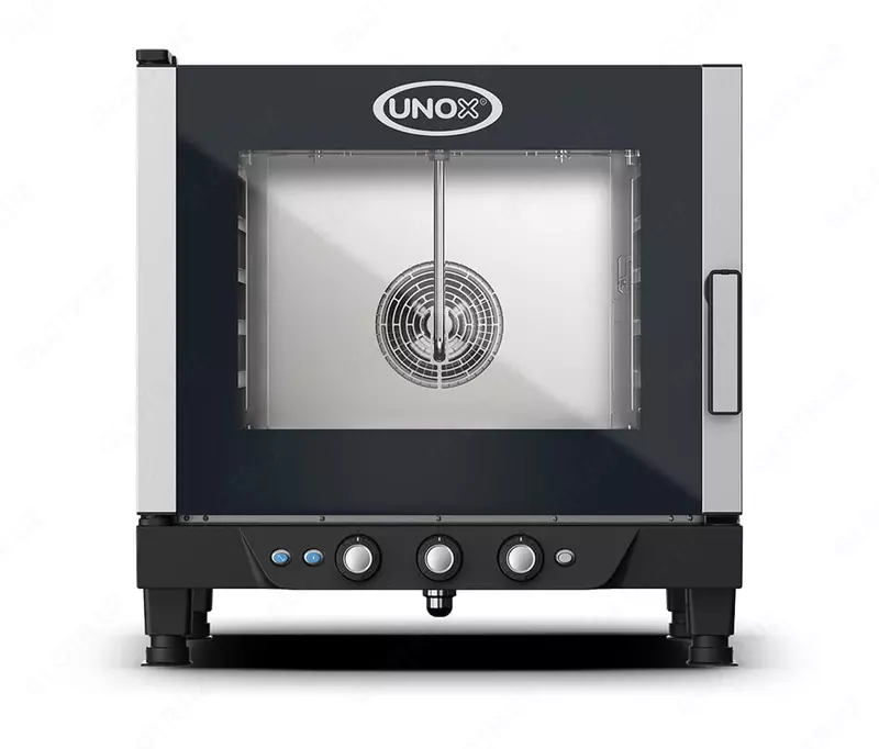 Профессиональный пароконвектомат с парообразованием Unox CHEFLUX MANUAL XV 393  7.1 кВт  750 х 773 х 772 мм (Италия)