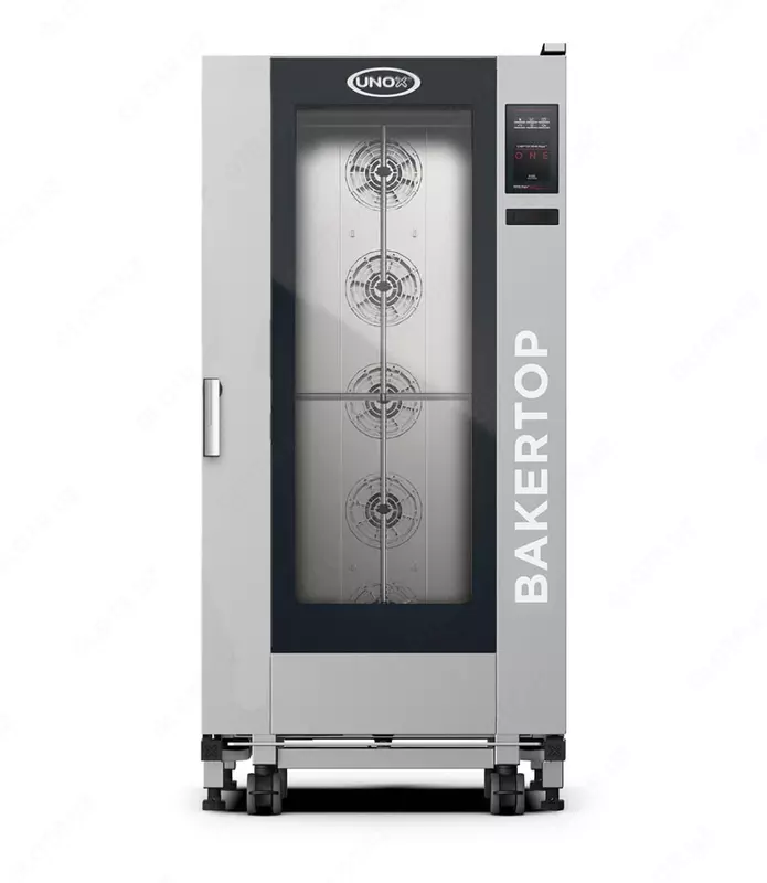  Профессиональный пароконвектомат (с тележкой) Unox BAKERTOP BIG ONE XEBL-16EU-E1RS  35 кВт  892 х 925 х 1875 мм (Италия) - 