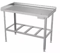 Производственный обвалочный стол (для мяса)  нерж. сталь  П-обр. борт  40 х 40 мм (Узбекистан)