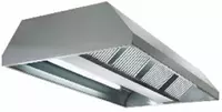 Производственный вентиляционный зонт (островной)  нерж. сталь  фильтры  0.5 кВт/ч (Узбекистан)