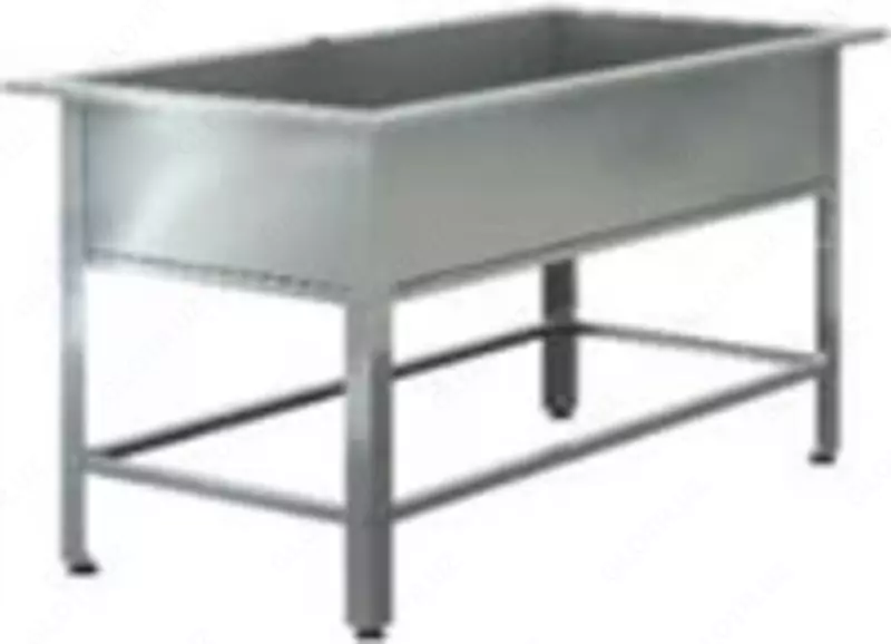 Производственная односекционная ванна (котломойка)  нерж. сталь  глубина 500 мм (Узбекистан)