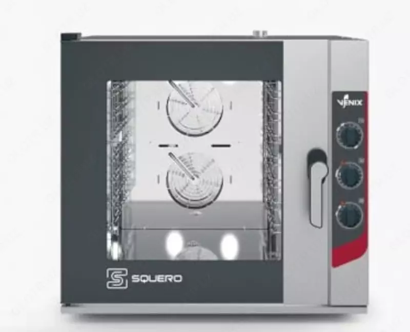 Профессиональный настольный пароконвектомат VENIX SQUERO 7TRAYS SQ07M0N0  10.5 кВт  937 х 885 х 875 мм (Италия)