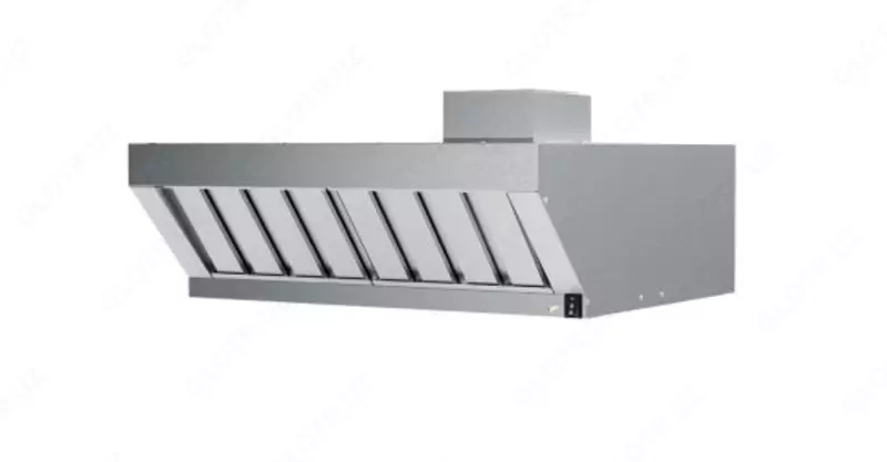  Производственный вентиляционный зонт Venix POSQMWF2  нерж. сталь  0.3 кВт  937 x 892 x 433 мм (Италия) - 