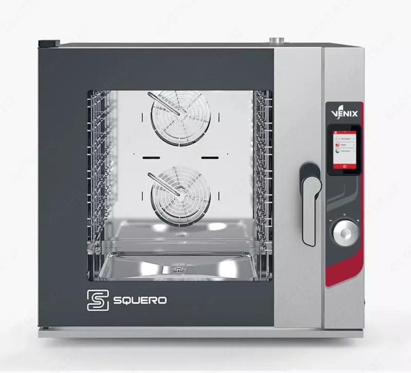 Профессиональный настольный пароконвектомат VENIX SQUERO 7TRAYS SQ07TCC  10.5 кВт  937 х 885 х 875 мм (Италия)