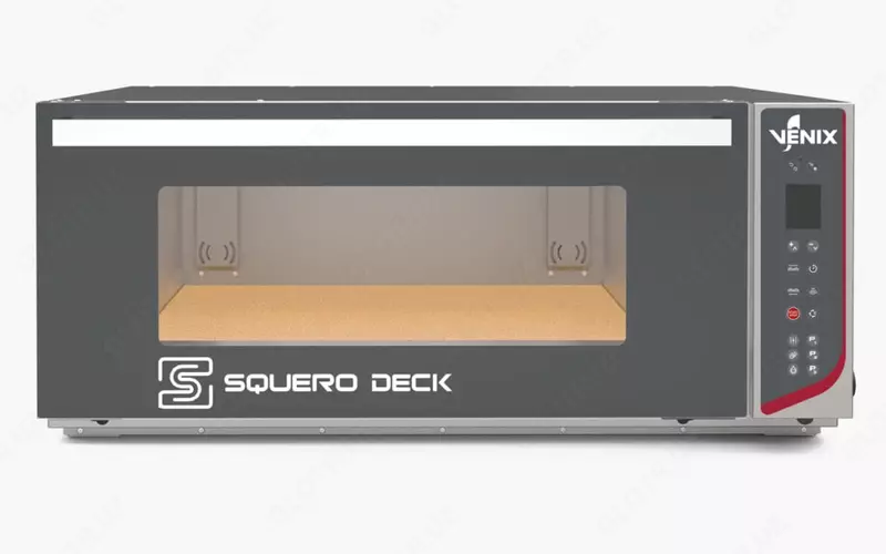 Подовая печь VENIX SQUERO DECK SQDK01DGBD03  3.3 кВт  937 х 907 х 412 мм (Италия)