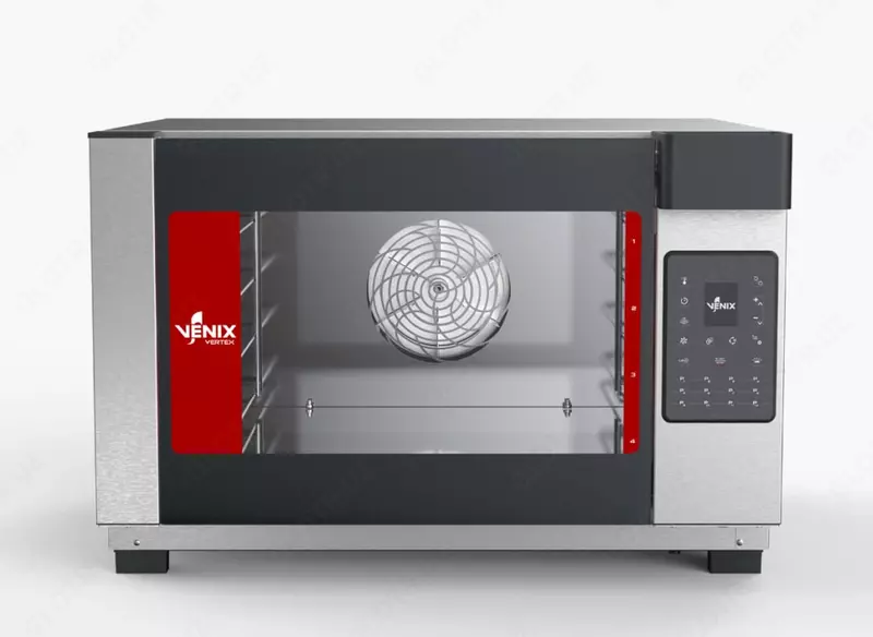  Raqamli konveksiya pechi (yuqorida) Venix VERTEX VE04LTDALRC  6 3 kVt  800 x 840 x 541 mm (Italiya) - 