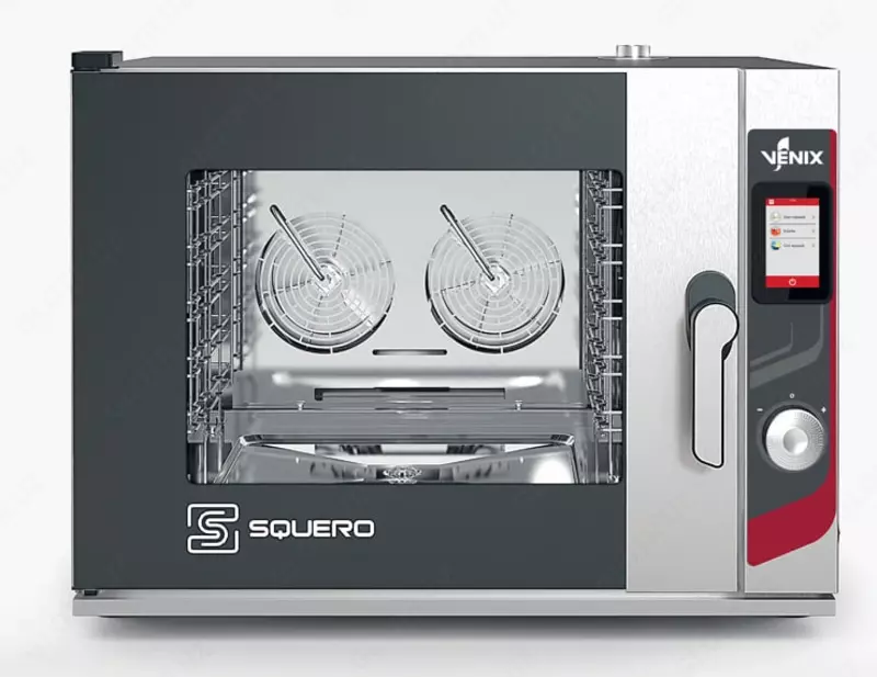 Профессиональный настольный пароконвектомат VENIX SQUERO 5TRAYS SQ05TCC  10.5 кВт  937 х 885 х 715 мм (Италия)