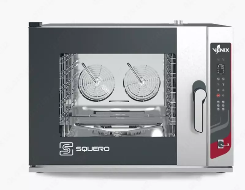 Профессиональный настольный пароконвектомат VENIX SQUERO 5TRAYS SQ05DG0  10.5 кВт  937 х 885 х 715 мм (Италия)
