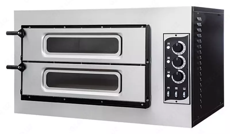 Печь для пиццы (двухкамерная) Prismafood BASIC 2/50 VETRO  7.5 кВт  915 х 690 х 527 мм (Италия)