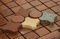 Гранитная брусчатка Чоркесар формы ромбик - по запросу