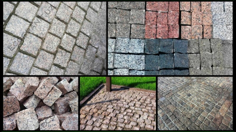 Колотая гранитная брусчатка