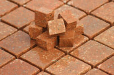 Брусчатка из гранита красных оттенков