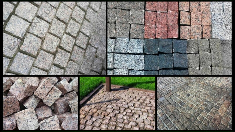 Колотая гранитная брусчатка