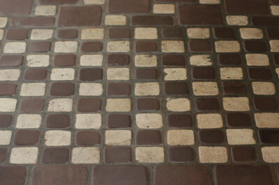 Комбинированная укладка брусчатки