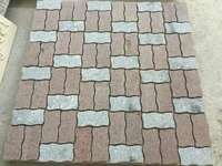 Укладка брусчатки формы волна