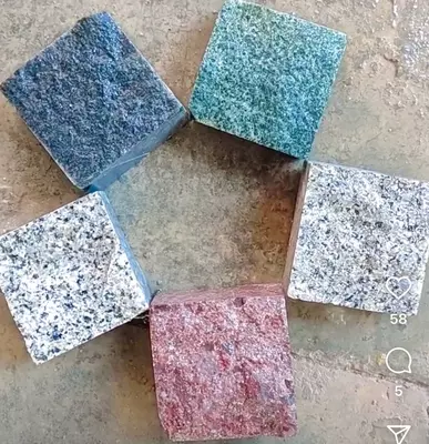 Пилено колотая гранитная брусчатка из натурального камня (любых оттенков)