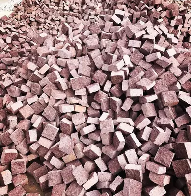 Пилено колотая гранитная брусчатка из натурального камня (любых оттенков)