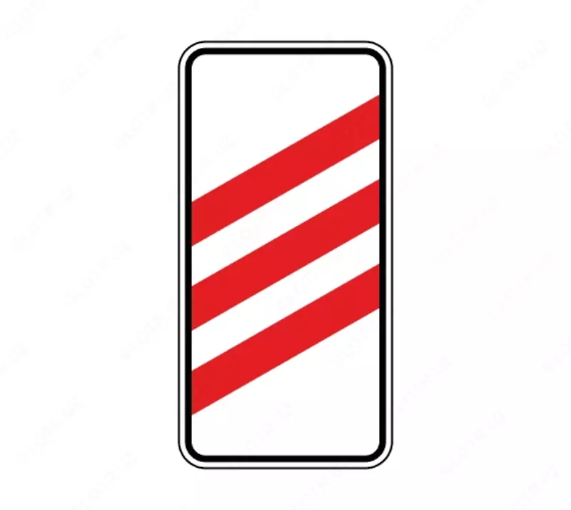 Знак дорожный 1.4.1 приближение к железнодорожному переезду (700*260 мм) алюкобонд