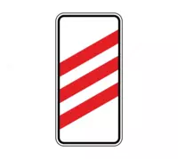 Знак дорожный 1.4.1 приближение к железнодорожному переезду (700*260 мм) алюкобонд