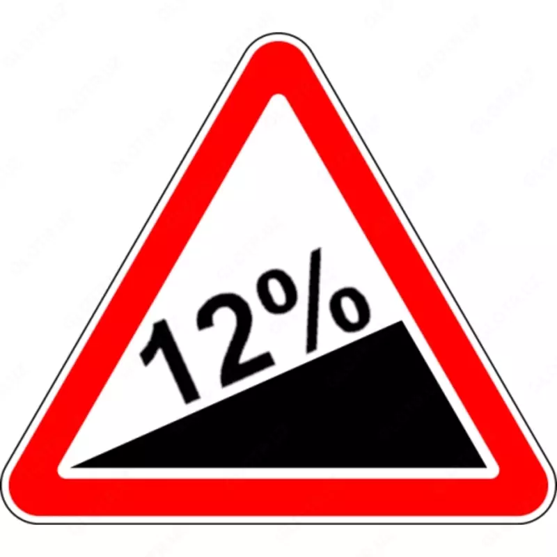 Yo'l belgisi 1.26 mustahkamlash bilan galvanizlangan