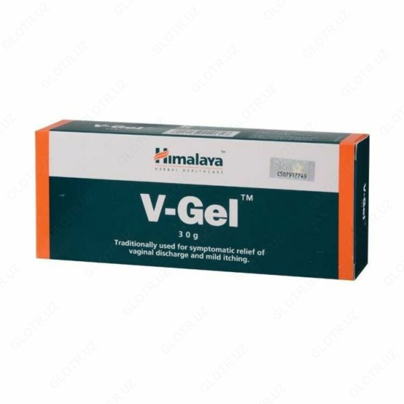 V-гель Хималая против влагалищных инфекциях и женских болезней. V-Gel Himalaya for Women's Health. 30 г. Индия