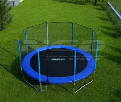 Батут с защитной сеткой 185см