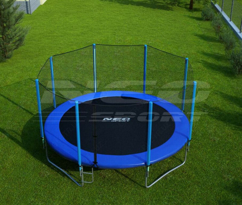 Батут с защитной сеткой 185см