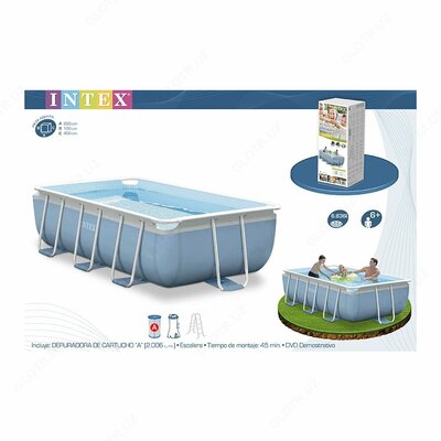 5 981 615 сум / шт. Каркасный бассейн Intex 4х2х1см