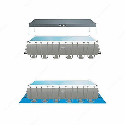   каркасный бассейн 732х366х132cм RECTANGULAR ULTRA FRAME POOL