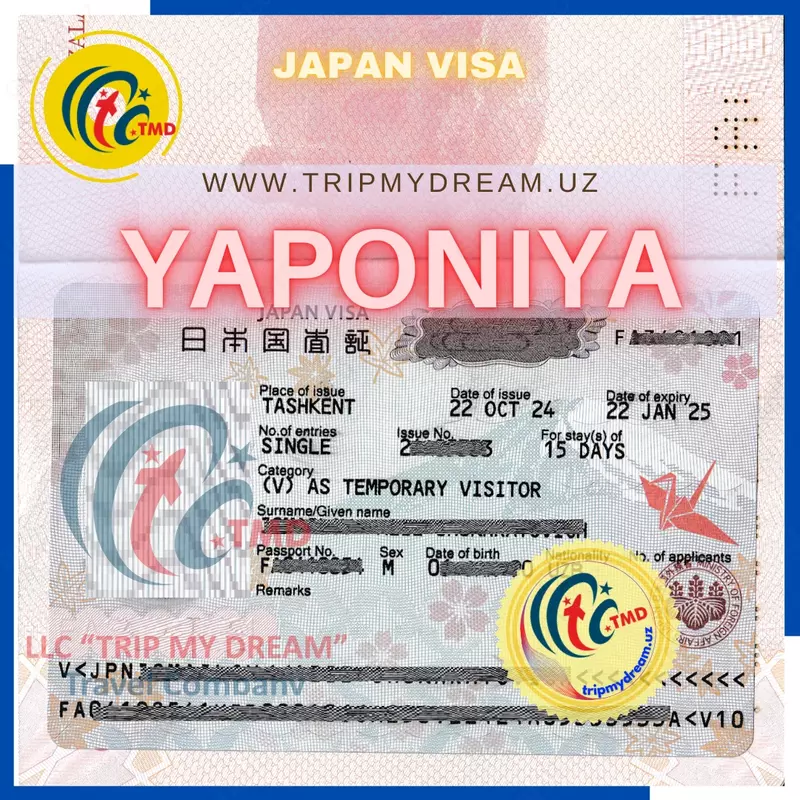 Виза в ЯПОНИЮ