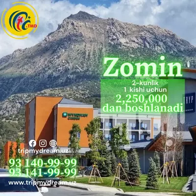 ZOMIN RESORT Tog‘-kurort majmuasidan eksklyuziv tijorat taklifi