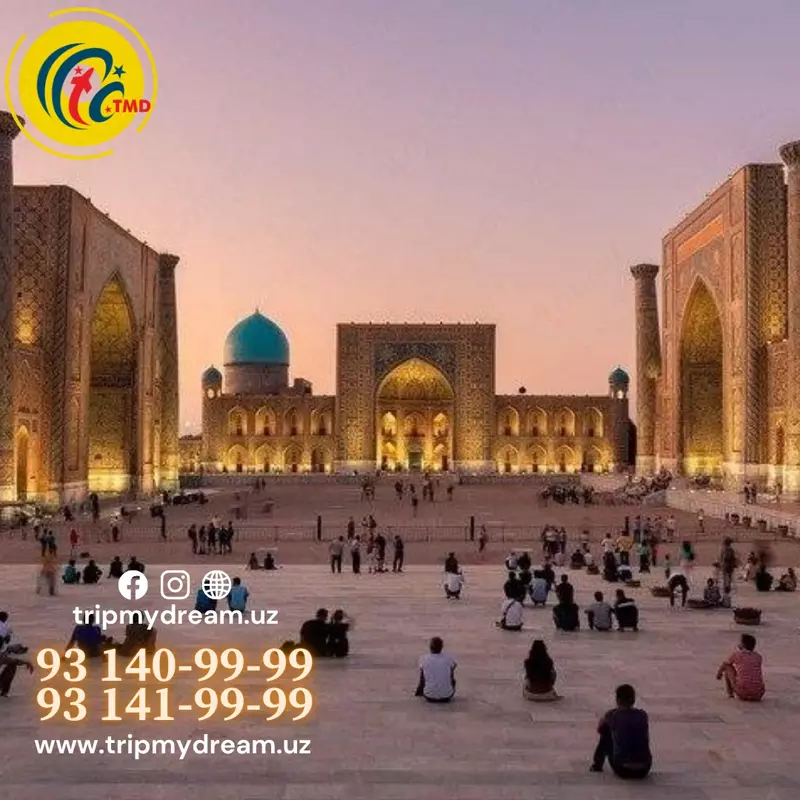 🌟 ОДНОДНЕВНЫЙ ТУР: ТАШКЕНТ – САМАРКАНД – ТАШКЕНТ 🌟