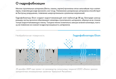 Пропитка с эффектом мокрого камня силиконовый гидрофобизатор Aqwell 9 л в Ташкенте в Узбекистане.