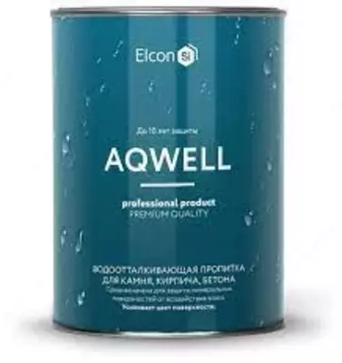 Пропитка с эффектом мокрого камня силикоовый гидрофобизатор Aqwell ( 0.9 л ) вТашкенте в Узбекистане.