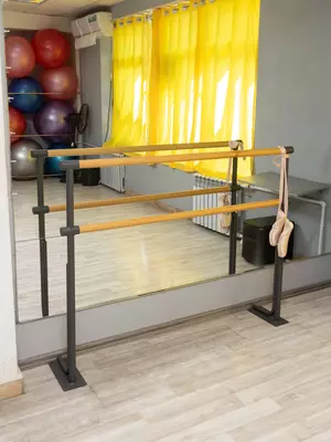 Хореографический напольный двухрядный балетный станок(P1500) Х.К «TGR AND TMI »