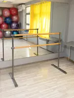 Двухрядный мобильный хореографический балетный станок ДЛИНОЙ 1.5 m (M1500)