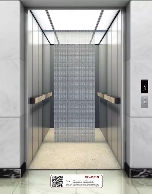 Зеркальный пассажирский лифт "SE-J101N" - от 149 000 000 сум