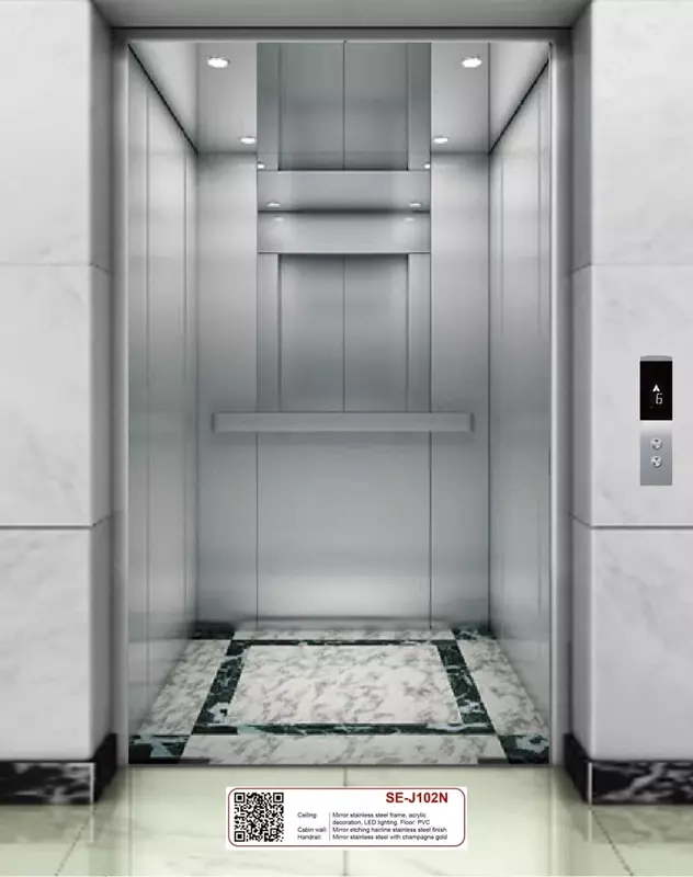 Зеркальный пассажирский лифт "SE-J102N" - от 149 000 000 сум